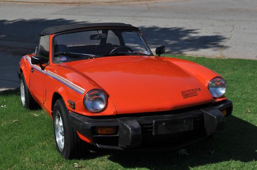 1980 triumph spitfire base convertible 2-door 1.5l