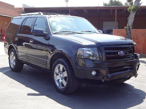 2010 ford expedition limited damaged rebuilder runs! loaded low miles navigation