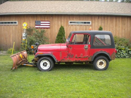 1986 jeep cj7 meyer snow plow low miles