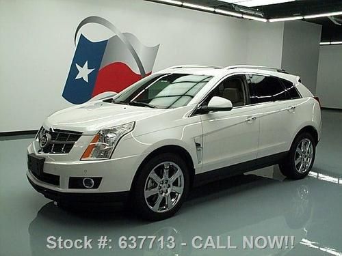 2010 cadillac srx performance pano sunroof nav 20's 66k texas direct auto