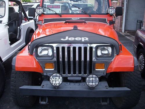 1989 automatic wrangler 6cly orange