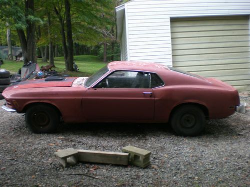 1970 ford mustang mach1 factory grabber blue shaker spoilers louvers ez project