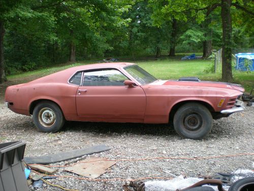 1970 ford mustang mach1 factory grabber blue shaker spoilers louvers ez project, image 3