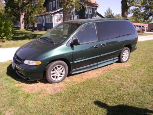 1999 dodge grand caravan le mini passenger van 4-door handicap wheelchair ramp