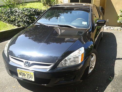 2007 Honda Accord EX Coupe Black Auto Moonroof Leather 59k Original Low Mileage, image 3