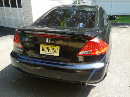 2007 Honda Accord EX Coupe Black Auto Moonroof Leather 59k Original Low Mileage, image 4