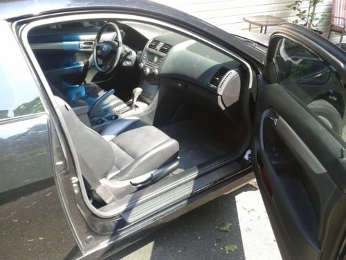 2007 Honda Accord EX Coupe Black Auto Moonroof Leather 59k Original Low Mileage, image 7