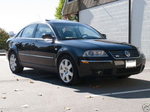 2002 volkswagen vw passat w8 - black on black, one owner rare auto - 78k miles