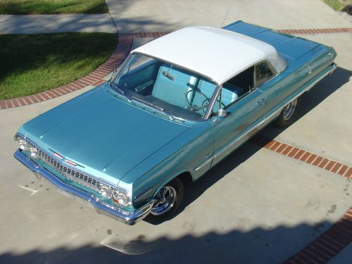 1963 chevy impala gm &#034;test car&#034; aqua factory 1962 1963 1964 1965 1961