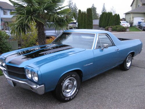 1970 el camino 350 ci l48 factory 4 speed ,very original,build sheet ,stunning!