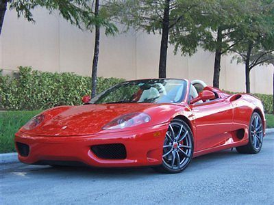 2003 ferrari 360 spider. corsa-cream, 11k mls.  $21k in recent service!!!