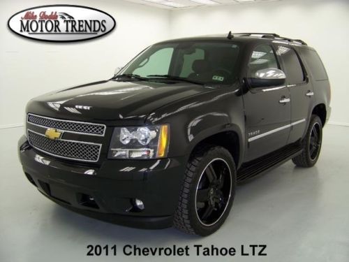 2011 chevy tahoe ltz 4x4 navigation dvd rearcam lorrenzo wheels heated ac 31k