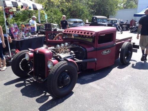 1933 ford pickup truck chopped channelled hot rat street rod traditional 32 34