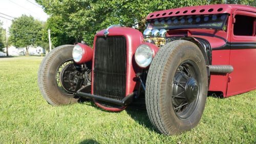 1933 Ford pickup truck chopped channelled hot rat street rod traditional 32 34, US $18,500.00, image 6