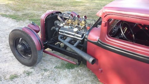 1933 Ford pickup truck chopped channelled hot rat street rod traditional 32 34, US $18,500.00, image 8