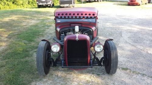 1933 Ford pickup truck chopped channelled hot rat street rod traditional 32 34, US $18,500.00, image 12