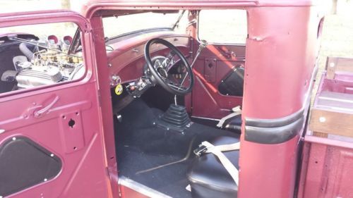 1933 Ford pickup truck chopped channelled hot rat street rod traditional 32 34, US $18,500.00, image 18