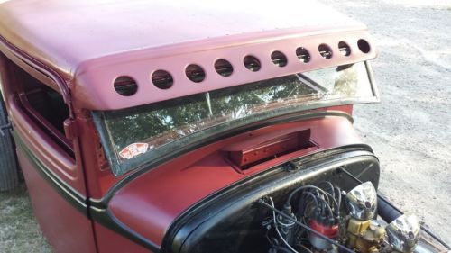 1933 Ford pickup truck chopped channelled hot rat street rod traditional 32 34, US $18,500.00, image 22