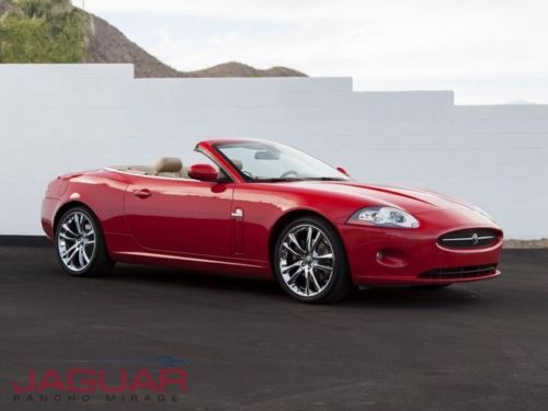 2007 jaguar xk convertible red caramel 20 wheels luxury adv technology burl wood