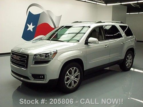 2013 gmc acadia slt 7-pass heated leather rear cam 15k! texas direct auto