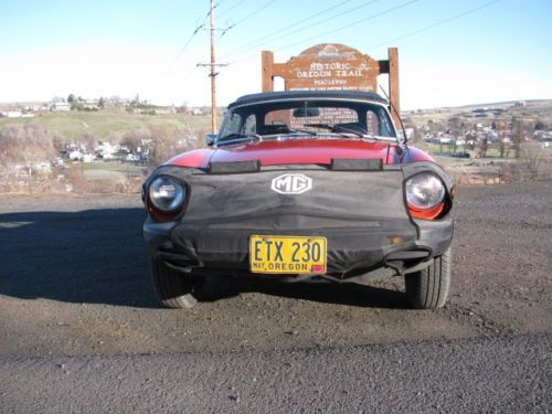 1977 MG MGB vermillion red convertible, image 13