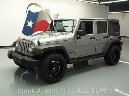 2013 jeep wrangler unltd sport 4x4 hard top 20&#039;s 5k mi texas direct auto