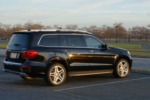 2014 mercedes-benz gl550 obsidian black designo porcelain leather designo piano
