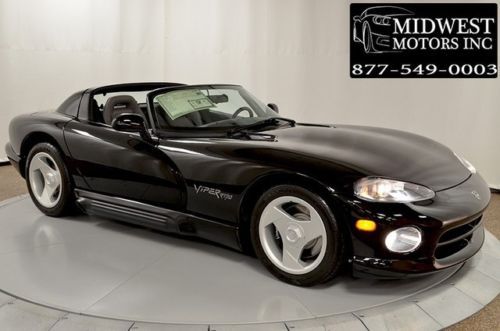 1995 dodge viper rt10 black collector&#039;s car - 51 original miles rt/10 srt