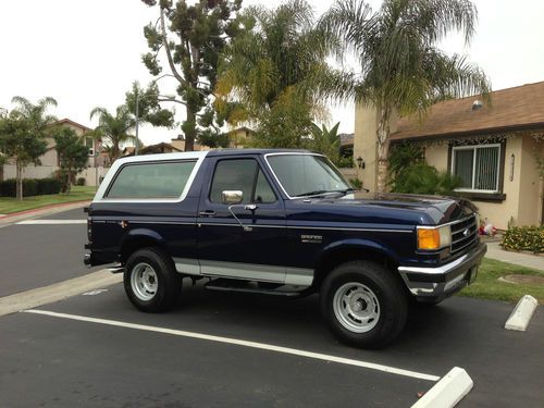 1989 ford bronco xlt sport utility 2-door 5.0l