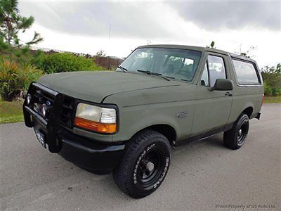 1992 bronco 4x4 florida truck hunt.fish.camping a/c  c/d crash bars roll cages