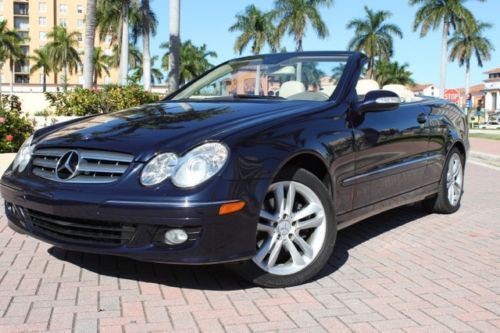 2006 mercedes benz clk cabriolet, 1-owner, prem pkg, nav, hids, wood-wheel