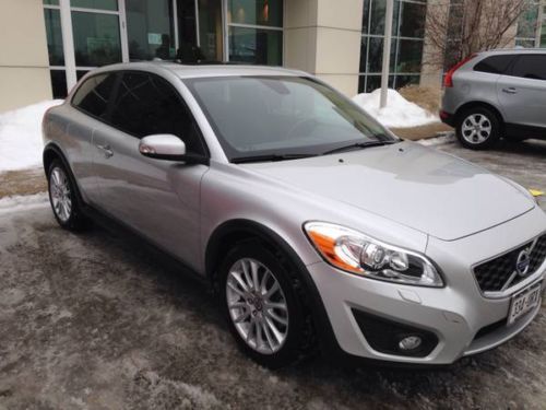 Silver 2012 volvo c30 t5 2 door hatchback platinum package