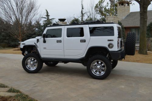 2007 loaded h2 hummer sport utility luxury pkg, sunroof, dvd, lifted, 4x4