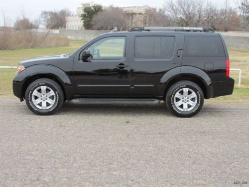07 pathfinder le 2wd blk/blk lthr sunroof navigation 102k immaculate