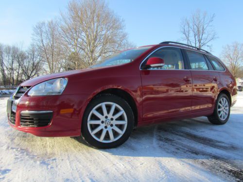 No reserve! 41 mpg! 1-owner! clean carfax! leather! panoramic sunroof! wgn 4d vw