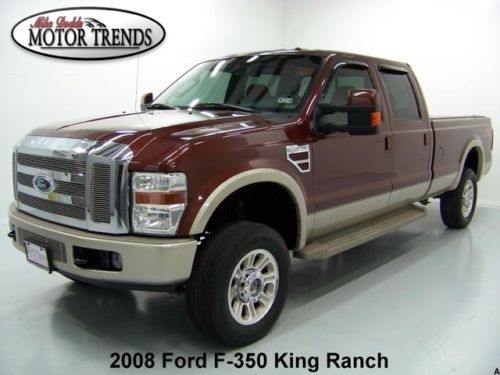 2008 ford f-350 4x4 king ranch diesel navigation dvd longbed retrax bedcover 78k