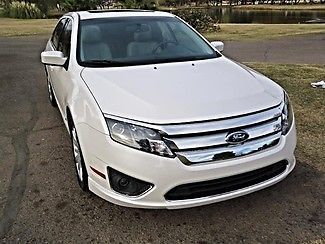 2010 ford fusion -- hybrid -- 35 mpg easy -- pearl white - 41k - gottruck.com