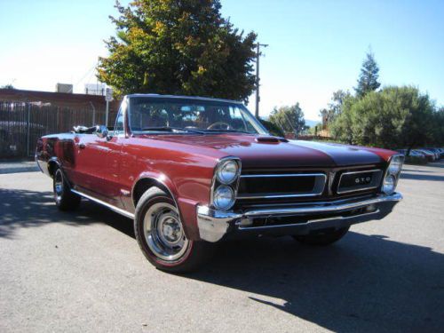 65 gto - tri power - 4 speed - convertible - documented - 93,000 original miles