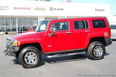 Save at empire dodge on this nice h3 luxury 4x4 with heated leather and chrome
