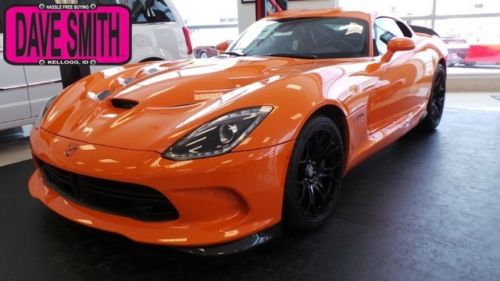 14 new dodge srt viper msrp $120,480! ta orange manual 8.4l v10 cloth seats