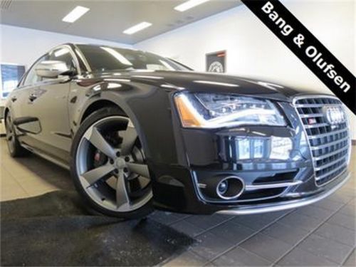 2014 audi s8 one owner low miles k40 radar defuser b&amp;o, loaded! phantom black