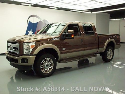 2011 ford f-350 king ranch crew fx4 4x4 diesel nav 44k! texas direct auto