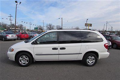 2001 dodge grand caravan se white runs like new ice cold a/c low mi no reserve