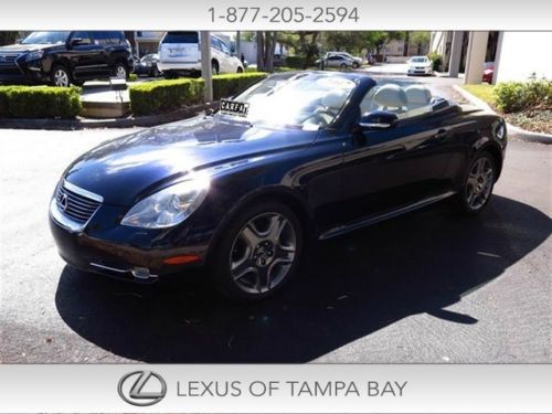 Lexus sc430 44k mi clean carfax v8 navi heated leather convertible key less