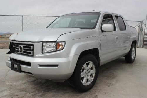 2007 honda ridgeline rtl w/ moon roof and navi damaged fixer runs! loaded l@@k!