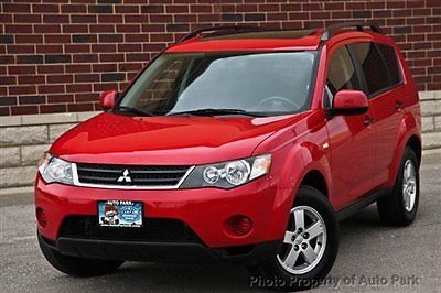 07 outlander ls 4wd navigation power sunroof cd changer mp3 aux audio alloy red