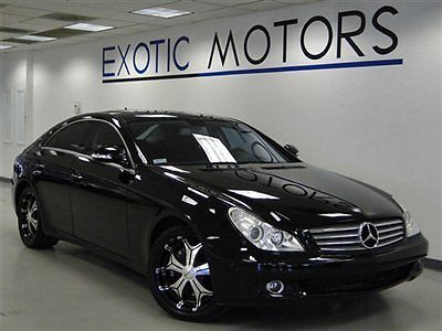 2007 mercedes cls550!! blk/blk! nav a/c&amp;htd-sts hk-sound/6cd shade 18&#034;forte-whls