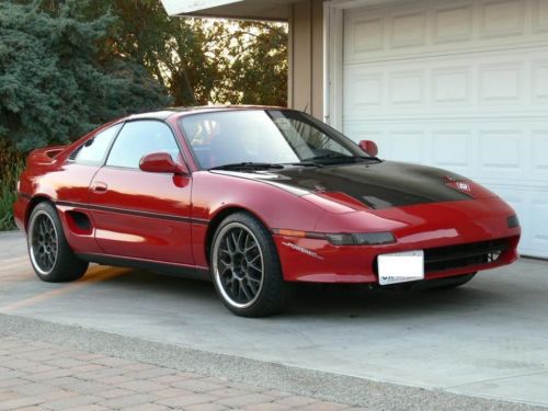 Crimson red mr2 turbo. super clean california car.