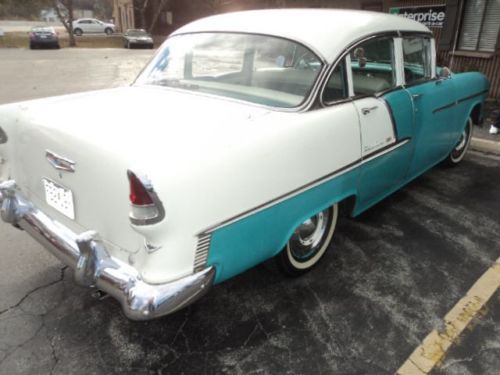 1955 Chevy Bel-Air 4-Door Turquoise/White, US $17,000.00, image 4