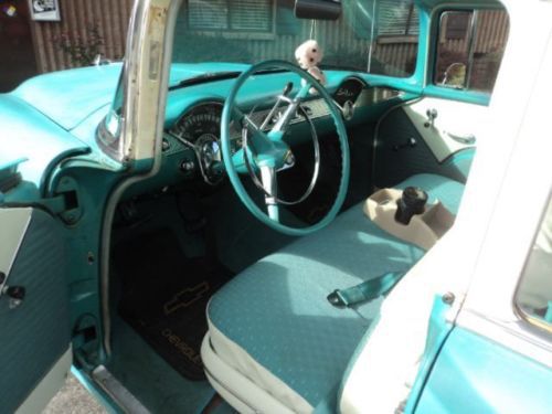 1955 Chevy Bel-Air 4-Door Turquoise/White, US $17,000.00, image 6